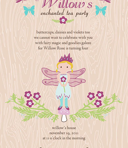 Enchanted Fairy Tea Party Printable Invitation